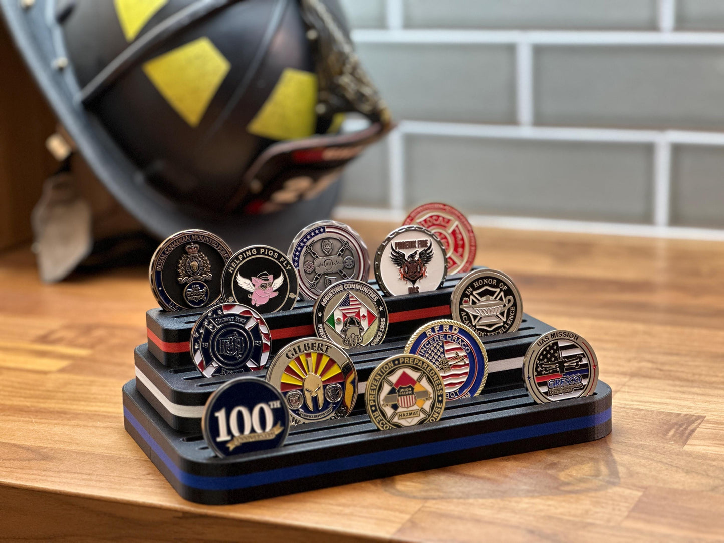 Challenge Coin Holder 3D Printed First Responders Military Gift