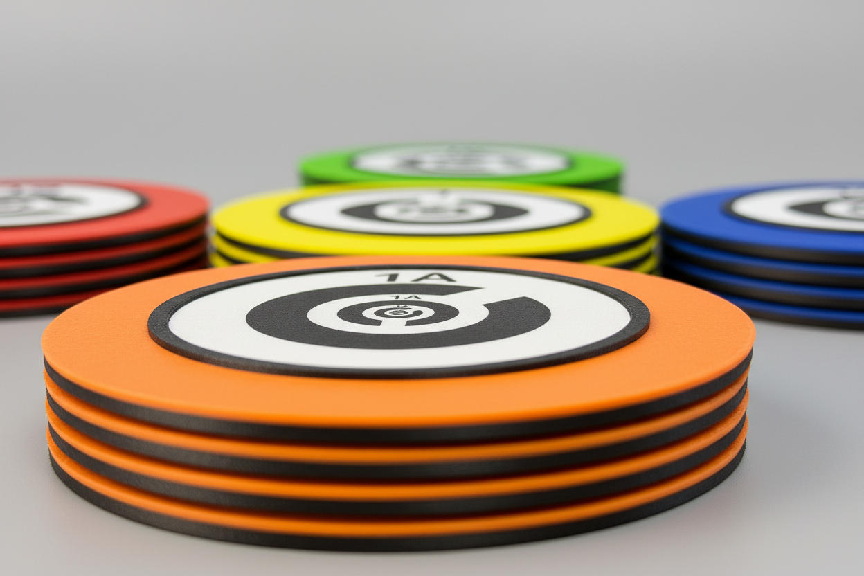 NIST Open Test Lane Targets Closeup